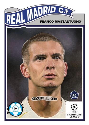 Cromo Franco Mastantuono - Living Set Soccer 2025 n. 822 - Topps