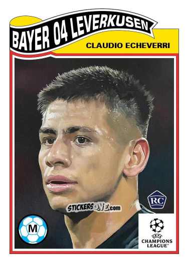 Sticker Claudio Echeverri - Living Set Soccer 2025 n. 842 - Topps