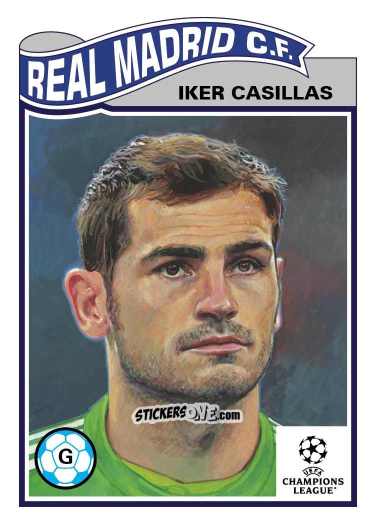 Figurina Iker Casillas - Living Set Soccer 2025 n. 851 - Topps