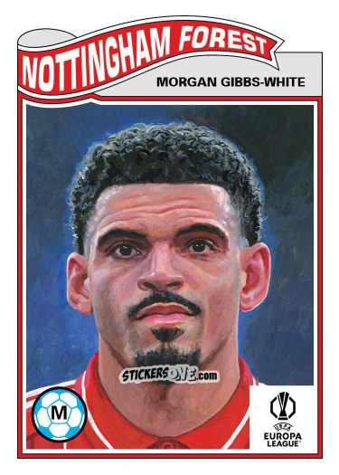 Sticker Morgan Gibbs-White - Living Set Soccer 2025 n. 852 - Topps