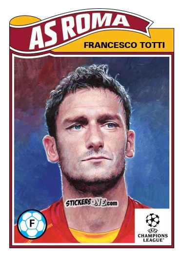 Sticker Francesco Totti - Living Set Soccer 2025 n. 855 - Topps