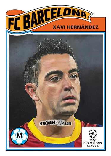 Sticker Xavi Hernandez - Living Set Soccer 2025 n. 862 - Topps