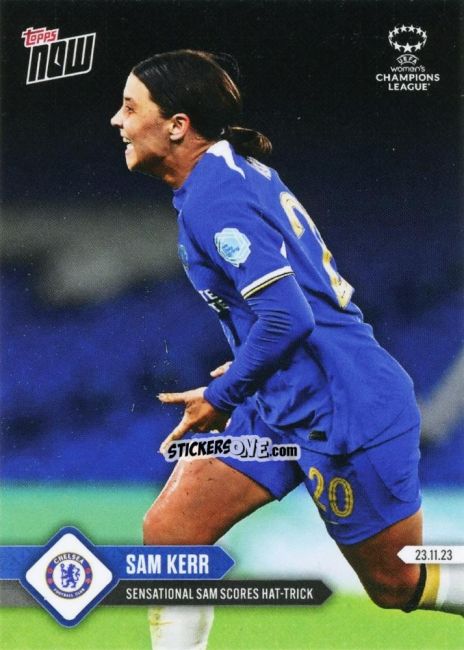 Figurina Sam Kerr - Now Uefa Champions League 2023-2024 Women'S n. 6 - Topps