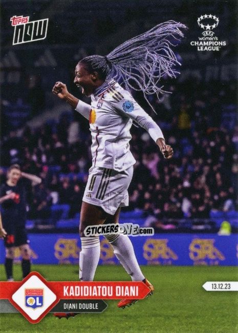 Sticker Kadidiatou Diani - Now Uefa Champions League 2023-2024 Women'S n. 8 - Topps