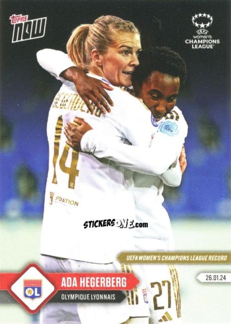 Figurina Ada Hegerberg - Now Uefa Champions League 2023-2024 Women'S n. 10 - Topps