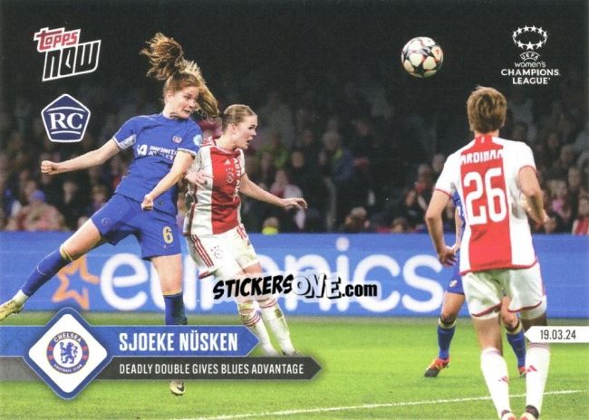 Cromo Sjoeke Nüsken - Now Uefa Champions League 2023-2024 Women'S n. 11 - Topps