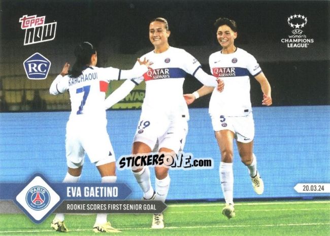 Cromo Eva Gaetino - Now Uefa Champions League 2023-2024 Women'S n. 13 - Topps