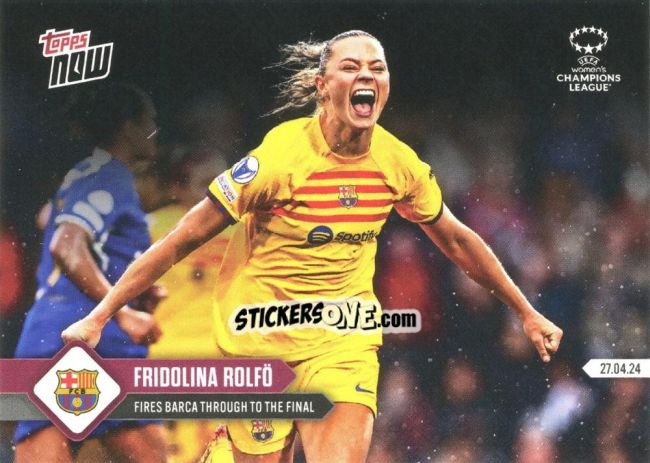Cromo Fridolina Rolfo - Now Uefa Champions League 2023-2024 Women'S n. 19 - Topps
