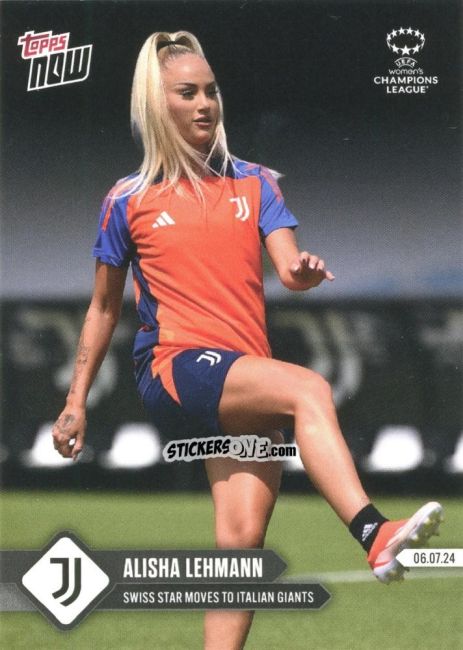 Figurina Alisha Lehmann - Now Uefa Champions League 2023-2024 Women'S n. 23 - Topps