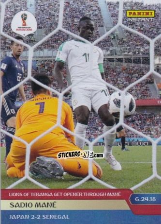 Cromo Sadio Mané - Instant FIFA World Cup Russia 2018
 n. 63 - Panini