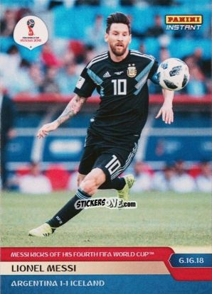 Cromo Lionel Messi - Instant FIFA World Cup Russia 2018
 n. 39 - Panini