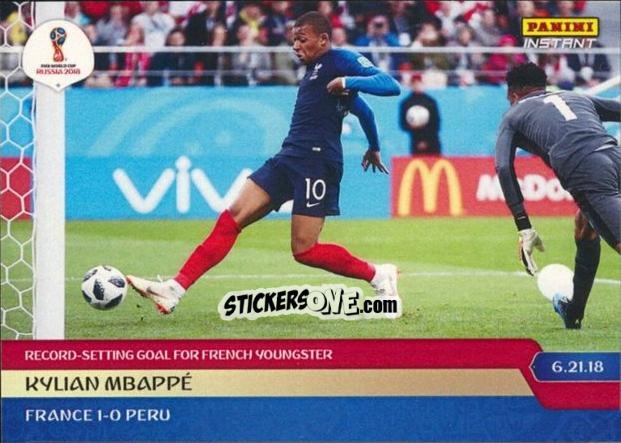 Sticker Kylian Mbappé - Instant FIFA World Cup Russia 2018
 n. 51 - Panini