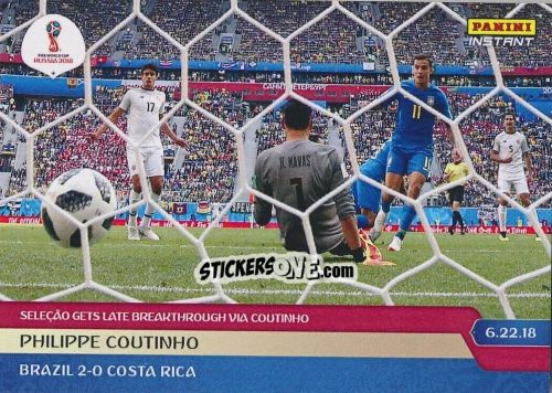 Figurina Philippe Coutinho - Instant FIFA World Cup Russia 2018
 n. 52 - Panini