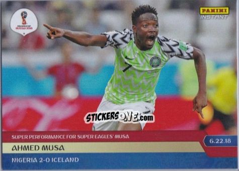 Sticker Ahmed Musa - Instant FIFA World Cup Russia 2018
 n. 54 - Panini