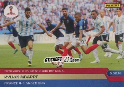 Sticker Kylian Mbappé - Instant FIFA World Cup Russia 2018
 n. 266 - Panini