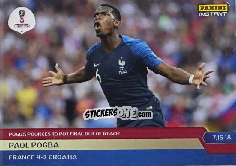 Figurina Paul Pogba - Instant FIFA World Cup Russia 2018
 n. 281 - Panini