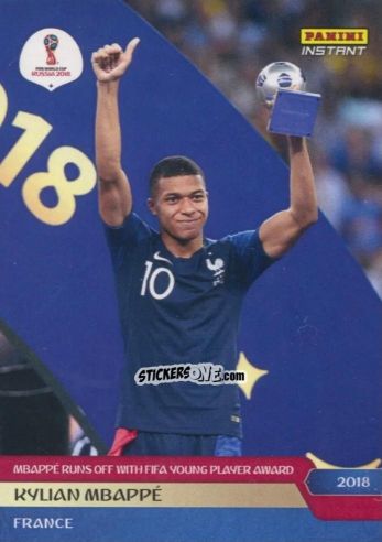Sticker Kylian Mbappè - Instant FIFA World Cup Russia 2018
 n. 298 - Panini