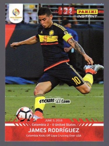 Sticker James Rodríguez - Instant Copa America 2016
 n. 1 - Panini