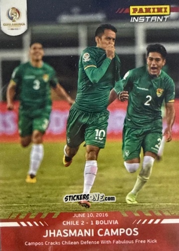 Cromo Jhasmani Campos - Instant Copa America 2016
 n. 15 - Panini