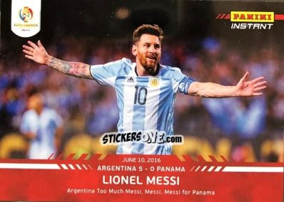 Cromo Lionel Messi - Instant Copa America 2016
 n. 16 - Panini