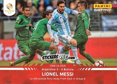 Cromo Lionel Messi - Instant Copa America 2016
 n. 23 - Panini