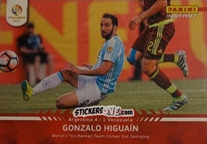 Sticker Gonzalo Higuain - Instant Copa America 2016
 n. 27 - Panini