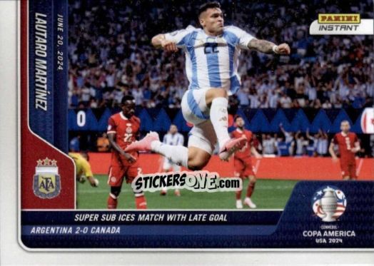 Figurina Lautaro Martínez - Instant Copa America 2024
 n. 2 - Panini