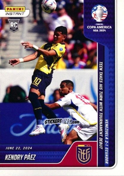 Figurina Kendry Páez - Instant Copa America 2024
 n. 4 - Panini