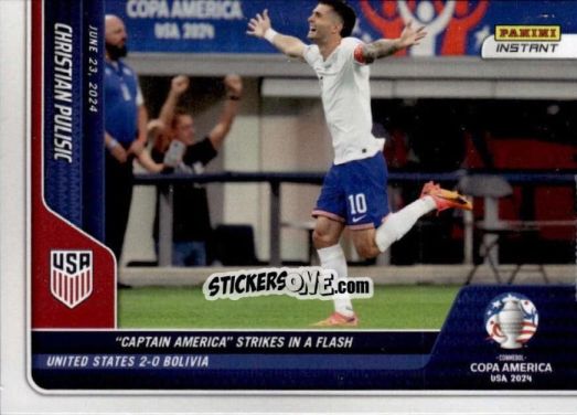 Cromo Christian Pulisic - Instant Copa America 2024
 n. 7 - Panini