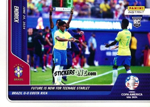 Figurina Endrick - Instant Copa America 2024
 n. 12 - Panini