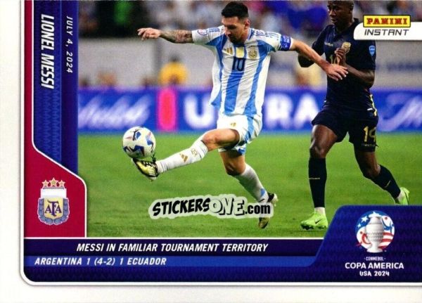 Cromo Lionel Messi - Instant Copa America 2024
 n. 31 - Panini