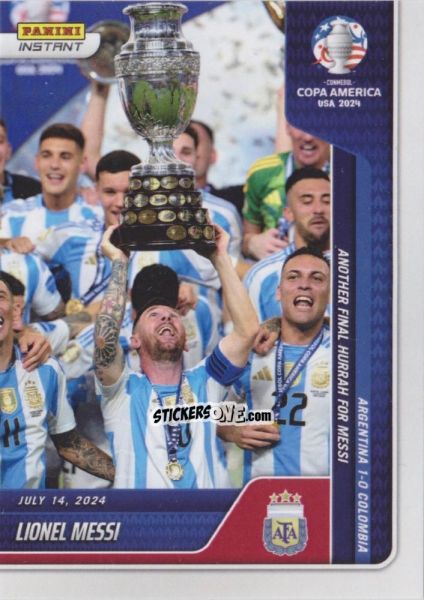 Cromo Lionel Messi - Instant Copa America 2024
 n. 43 - Panini