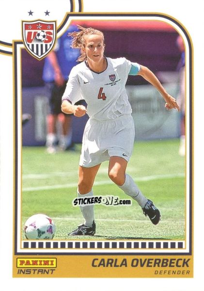 Cromo Carla Overbeck - Instant Uswnt 1999 Women'S World Cup Champions Team Set n. 6 - Panini