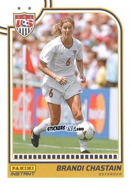 Sticker Brandi Chastain - Instant Uswnt 1999 Women'S World Cup Champions Team Set n. 8 - Panini