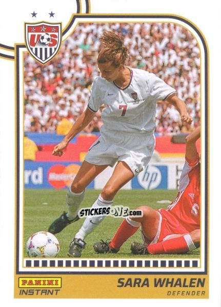 Sticker Sara Whalen - Instant Uswnt 1999 Women'S World Cup Champions Team Set n. 9 - Panini