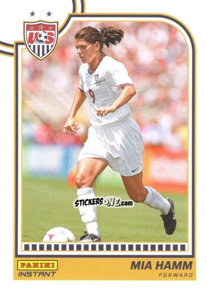 Sticker Mia Hamm - Instant Uswnt 1999 Women'S World Cup Champions Team Set n. 11 - Panini