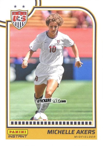 Figurina Michelle Akers - Instant Uswnt 1999 Women'S World Cup Champions Team Set n. 12 - Panini