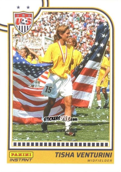 Sticker Tisha Venturini - Instant Uswnt 1999 Women'S World Cup Champions Team Set n. 16 - Panini