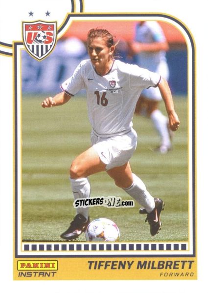 Sticker Tiffeny Milbrett - Instant Uswnt 1999 Women'S World Cup Champions Team Set n. 17 - Panini