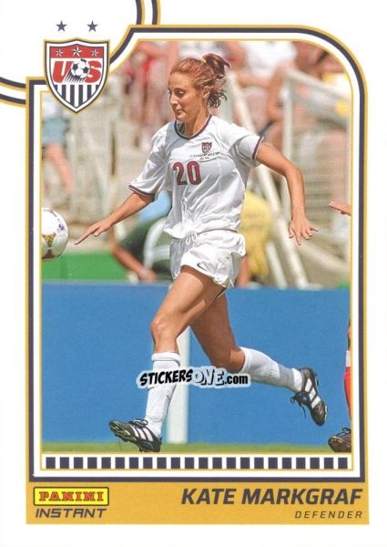 Sticker Kate Markgraf - Instant Uswnt 1999 Women'S World Cup Champions Team Set n. 21 - Panini