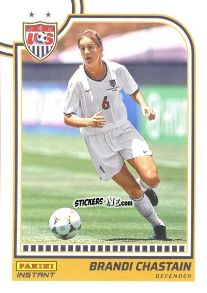 Sticker Brandi Chastain - Instant Uswnt 1999 Women'S World Cup Champions Team Set n. 25 - Panini