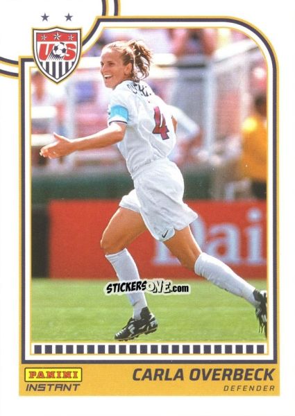 Sticker Carla Overbeck - Instant Uswnt 1999 Women'S World Cup Champions Team Set n. 26 - Panini