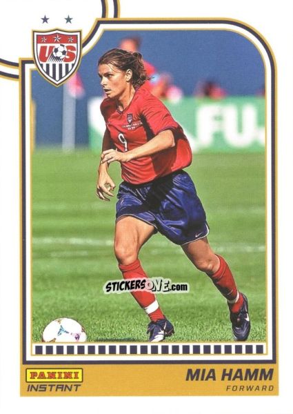 Sticker Mia Hamm - Instant Uswnt 1999 Women'S World Cup Champions Team Set n. 29 - Panini