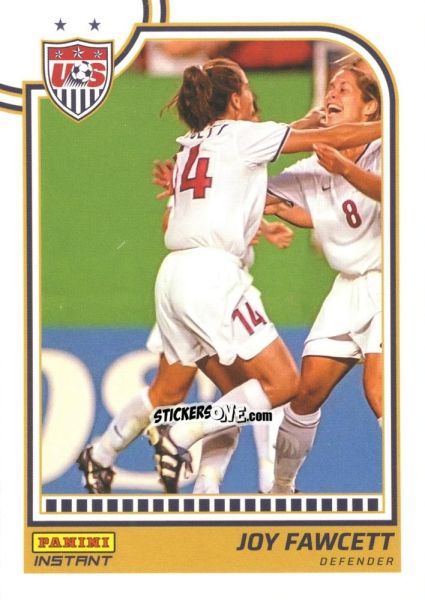 Sticker Joy Fawcett - Instant Uswnt 1999 Women'S World Cup Champions Team Set n. 32 - Panini