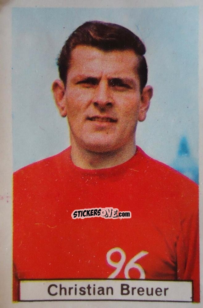 Sticker Christian Breuer - Fussball-Saison 1967-1968
 n. 127 - Sicker-Verlag