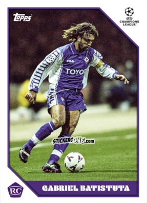 Sticker Gabriel Batistuta - The Lost Rookie Cards 2023-2024
 n. 3 - Topps