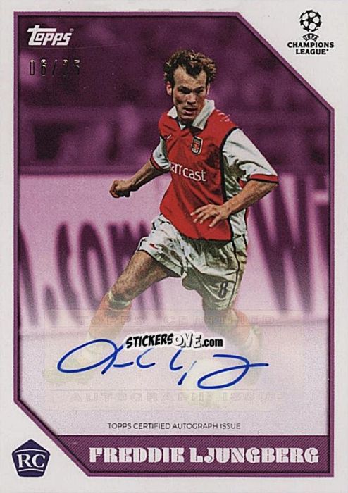 Sticker Fredrik Ljungberg - The Lost Rookie Cards 2023-2024
 n. 20P - Topps