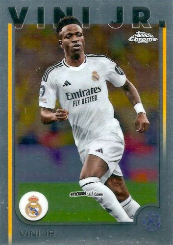 Figurina Vini Jr. - Chrome Uefa Club Competitions 2024-2025 n. 7 - Topps