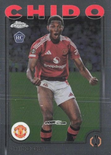 Sticker Chido Obi-Martin - Chrome Uefa Club Competitions 2024-2025 n. 14 - Topps