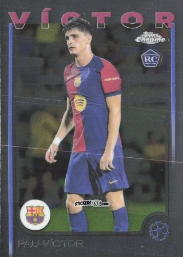 Cromo Pau Victor - Chrome Uefa Club Competitions 2024-2025 n. 16 - Topps